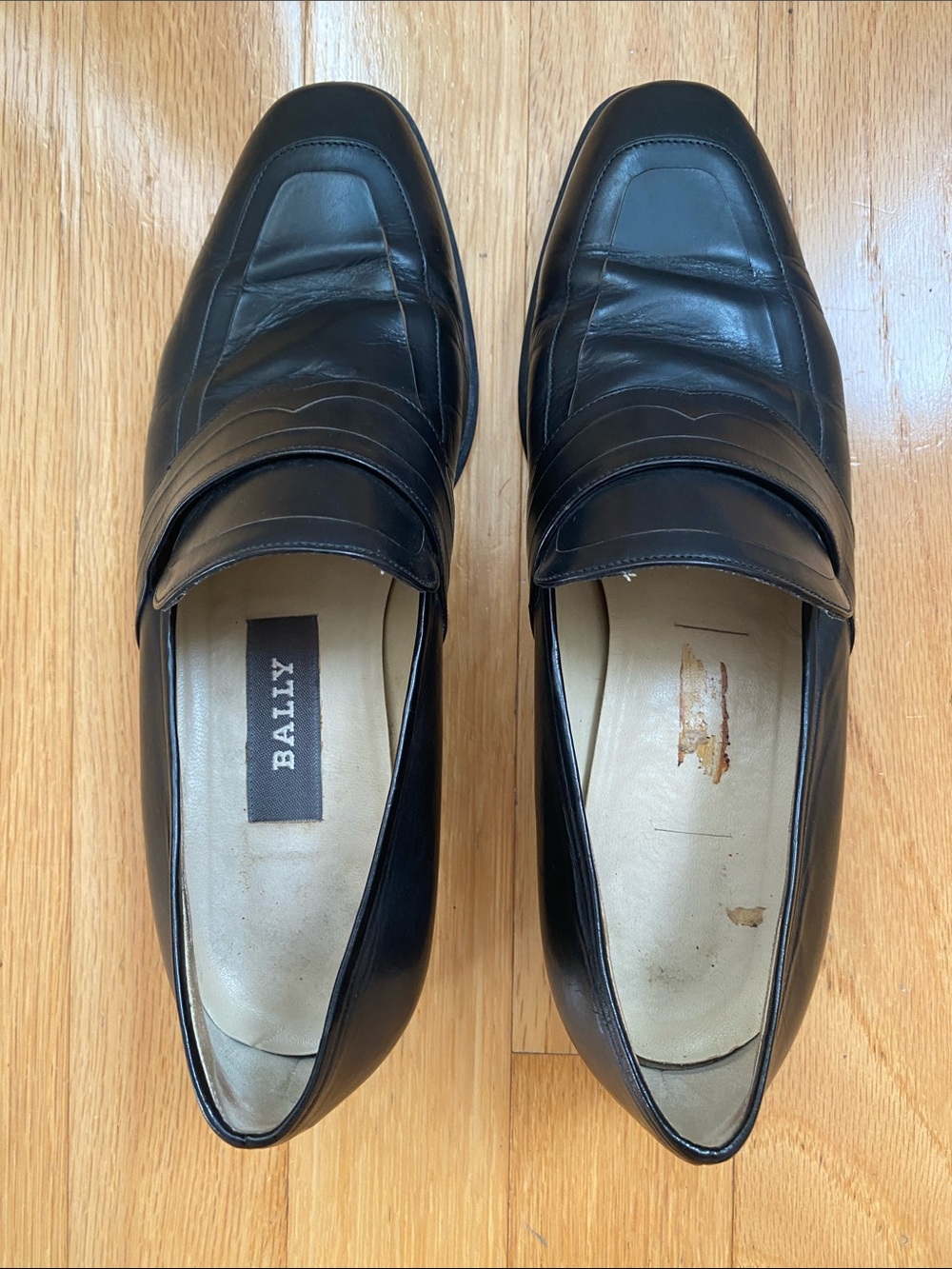 Bally Dunari Black Leather Loafers Made In Italy